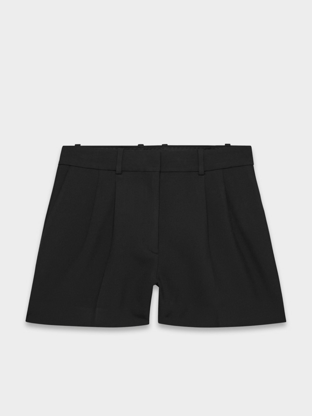 Aritzia Babaton Pleated Mini Short - Eversential in Black